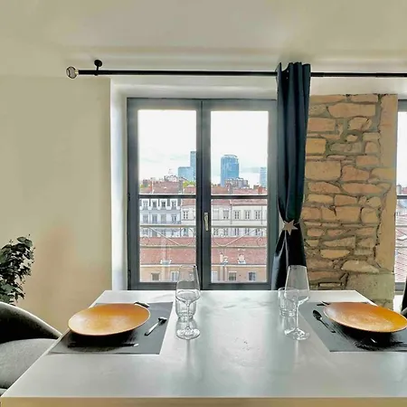 Skyline-vitton Loft72 公寓 里昂